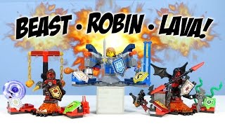 LEGO Nexo Knights ULTIMATE Beast Master Robin amp Lavaria Minifigure Sets [upl. by Anida]