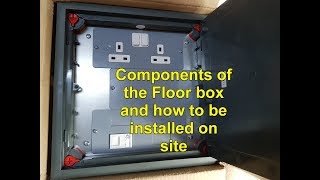 Floor box Practical installation OnSite [upl. by Nuoras746]