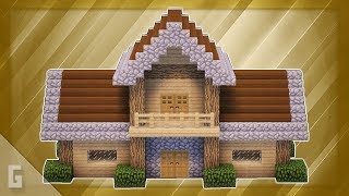 Minecraft Wooden House Tutorial 14 [upl. by Gavan]