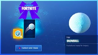 How To Get SNOWBALL TOY in Fortnite Battle Royale 14 Days Of Fortnite Challenges [upl. by Tiffany]