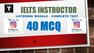 IELTS Multiple Choice Listening test  only MCQ [upl. by Alin]