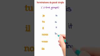 les terminaisons du passé simple conjugaison conjugaisonfrançais grammairefrançaise [upl. by Slosberg]