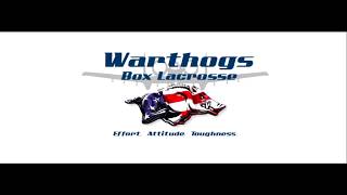 Warthogs Box Lacrosse Vs New England Black Wolves Hartford  Jan 14 2017 [upl. by Arianie]