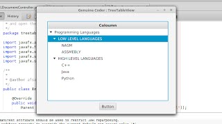 JavaFX TreeTableView Tutorial 1  Basic Table with Single Column [upl. by Orhtej]