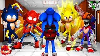 ENTRANDO en TODAS LAS ESCUELAS de SONIC LA PELICULA en GTA 5  Sonic Movie mod [upl. by Ahsietal]