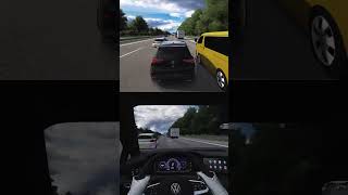 Tuned Golf R Splitting Lanes down the Highway shorts [upl. by Nizam]