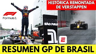 IMPRESIONANTE VICTORIA de VERSTAPPEN bajo LA LLUVIA en INTERLAGOS  GP Brasil  RESUMEN  Fórmula 1 [upl. by Rhianna]