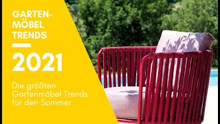 ▶ Gartenmöbel Trends 2021  GartenundFreizeitde [upl. by Huberty]