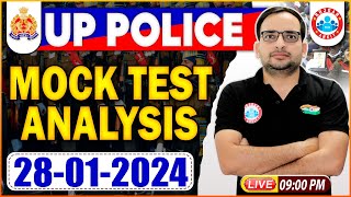 UP Police Constable 2024 UPP Constable 28 Jan Mock Test Analysis Weekly Test Analysis By Ankit Sir [upl. by Nazler]