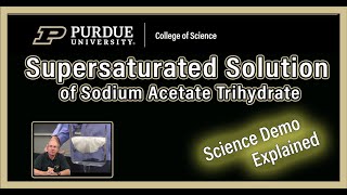 How to make a Supersaturated Solution of Sodium Acetate Trihydrate [upl. by Lalitta682]