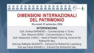 Dimensioni internazionali del patrimonio [upl. by Therese]