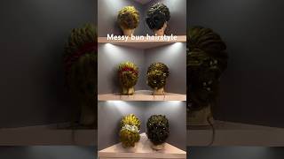 Messy Bun Hairstyle hairstyle messybunhairstyle hairdo hair hairstyletutorial [upl. by Ethelda]