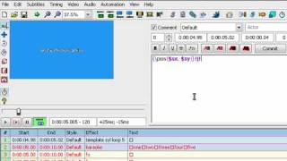 aegisub karaoke template 6 modifier loop [upl. by Otnas]