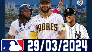 MLB RESUMEN JORNADA 2 En vivo Resultados 29 Marzo 2024 beisbol Grandes Ligas POSICIONES CALENDARIO [upl. by Bendicta]