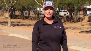 Mounted Shooter Dianne Lipham hauling horses with Equiwinner [upl. by Bolen]