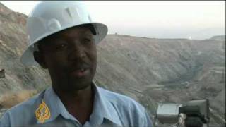 Zambia copper mines hit by financial crisis  10 Jun 09 [upl. by Nylkcaj]