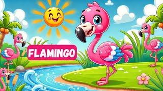 Flamingo Dance  ‪HappyAnimalsTV Kids Songs amp Nursery Rhymes [upl. by Woody]