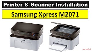 Samsung Xpress M2071  Printer amp Scanner Installation  How to Install Printer amp Scanner [upl. by Bil]