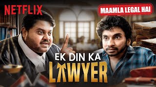 iamchotemiyan Becomes a Lawyer for ONE DAY Ft RVCJMedia  Netflix India [upl. by Llewon]