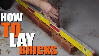 Bricklaying Lesson 2  Laying Bricks [upl. by Licha]