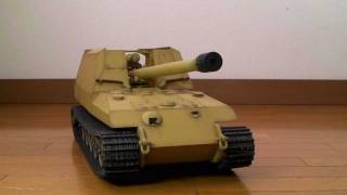 116 Grille17 tamiya KingTiger RC Tank 改造 グリレ17自走砲 17cm Kanone 加農砲 [upl. by Enened475]