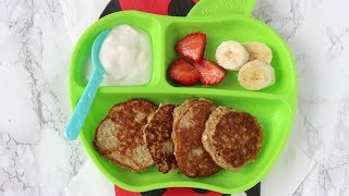 3 Ingredient Pancakes for Baby Led Weaning and Toddlers  Kids Food [upl. by Gaves]