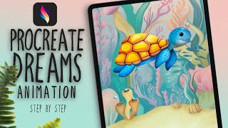 PROCREATE DREAMS TUTORIAL for Beginners  How To Animate on the iPad StepByStep [upl. by Llemij]