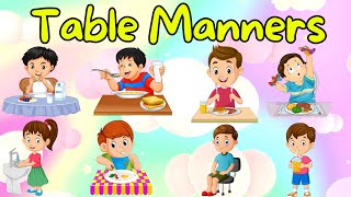 TABLE MANNERS For Kids [upl. by Joice]