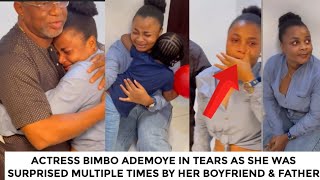 Actress Bimbo Ademoye emotional birthday surprise from her fiance SHE CRIED [upl. by Proulx794]