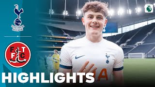 Tottenham vs Fleetwood Town  Highlights  U21 Premier League Cup 24022024 [upl. by Sinnal465]