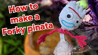 How to make FORKY from Toy Story 4 PINATA Disney [upl. by Ahsinuq]