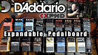 HOW MANY BOSS PEDALS CAN YOU FIT on a PEDALBOARD DAddario XPND Pedalboard  Build Demo amp Review [upl. by Gothart]