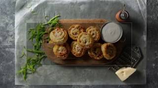 Schwans Chef Collective Recipe Ham and Gruyere Pinwheels [upl. by Ylen]