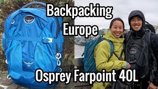 Packing My Osprey Farpoint 40L 2 weeks in Europe Winter [upl. by Monteria594]