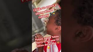 Tobias Harris just robbed the bank 🤧😭 share viral news funny comedy subscribe [upl. by Olonam]