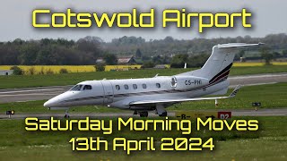 Plane Spotting for a couple of hours at Cotswold Airport Saturday 13thApril 2024 aviation egbp [upl. by Siuqramed]