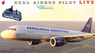 Rejected TakeOFF  Real Airbus Pilot  Fenix A320  Bariloche to Balmaceda  ULTRA GRAPHICS [upl. by Peterec837]