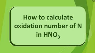 how to calculate oxidation number of HNO3 UrduHindi [upl. by Beaufort]