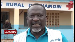 BOUNA  visite du représentant pays de l’unicef pour le suivi du nouveau vaccin contre le paludisme [upl. by Lucila]