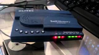 Dial up fax modem connecting Olitec self memory [upl. by Aleda]