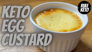 Keto Egg Custard Recipe  Only 4 Ingredients Quick Simple and Delicious [upl. by Stella]