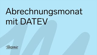 Abrechnungsmonat mit DATEV [upl. by Enyleve]