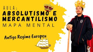 👑ABSOLUTISMO e ⛵MERCANTILISMO Antigo Regime Europeu MAPA MENTAL [upl. by Loomis]