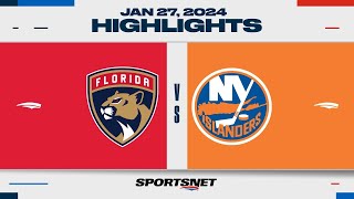 NHL Highlights  Panthers vs Islanders  January 27 2024 [upl. by Epstein]