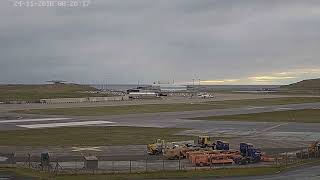 Sumburgh Airport Runway 1533 241118 [upl. by Orat]