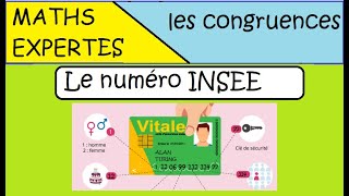 Le numéro INSEE et sa clé  Carte vitale Terminale Maths Expertes congruence [upl. by Goles944]