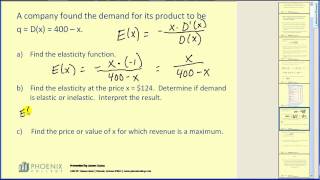 Elasticity of Demand  Part 1 of 2 [upl. by Ehrman]