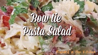 BOWTIE PASTA SALAD  A Delicious Anytime Salad [upl. by Rossuck]