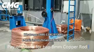 Copper Rod Breakdown Machine Wire Drawing Machine [upl. by Ilse]