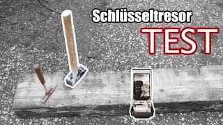 Master Lock Schlüsselsafe beleuchtet Test  mit dem Hammer [upl. by Linehan397]